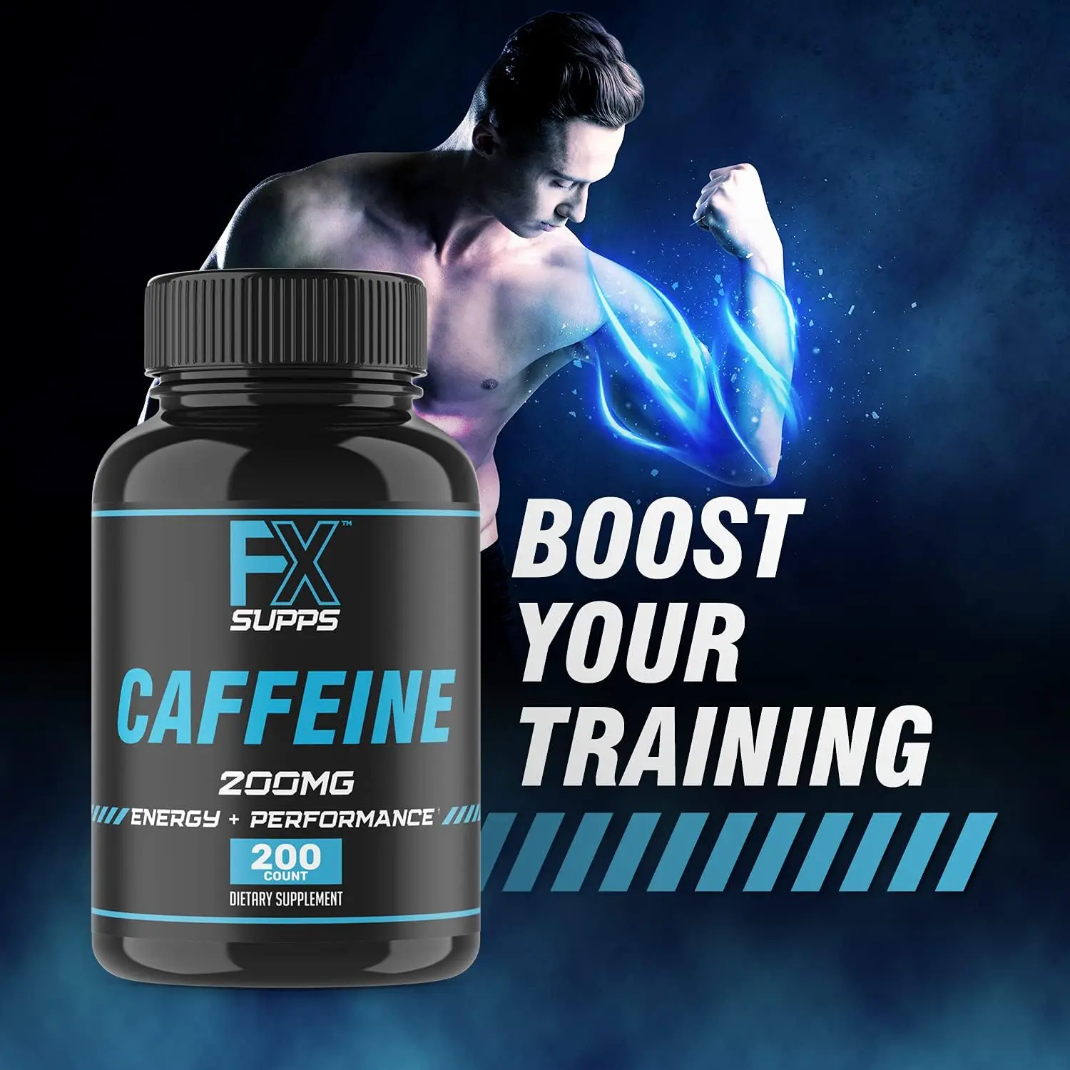 Fx Supps Caffeine 200 mg Pills